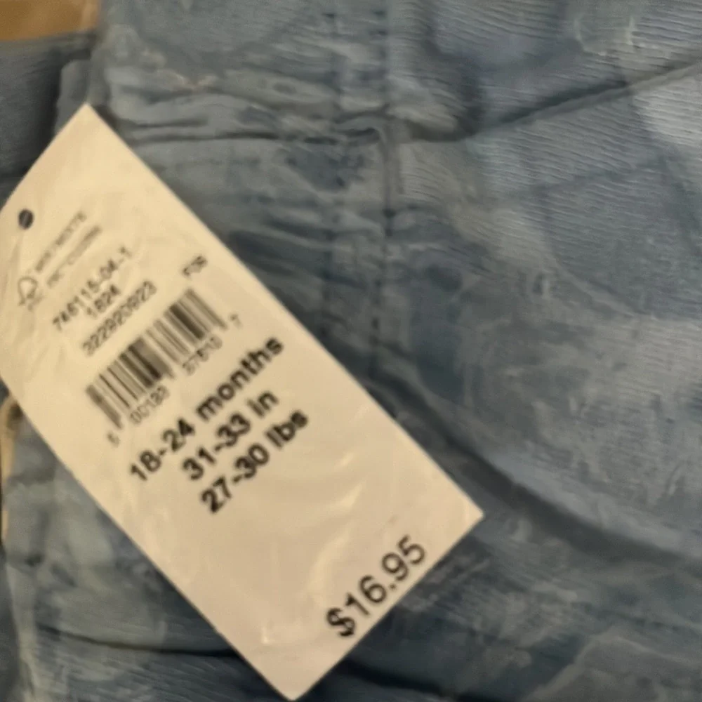 GAP Kids Sky Blue Shorts with Tan Tie
